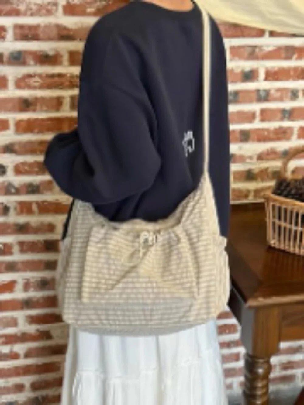 N/A plaid crossbody